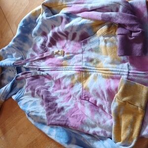 Pink zippered sweater size XS